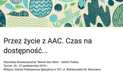 Warsztaty Stowarzyszenia „Mówić bez Słów” – ISAAC Polska